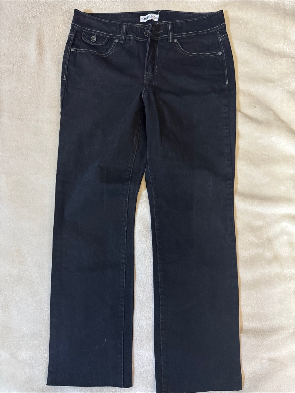 JONES & CO Black Straight Leg Pants